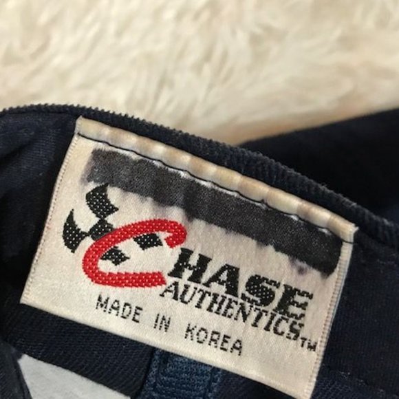 Chase Authentics 24 Jeff Gordon Signature Navy Gold Cotton Faux Suede Brim Hat - Picture 6 of 7